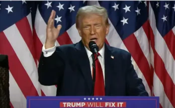 President Donald Trump’s victory speech,